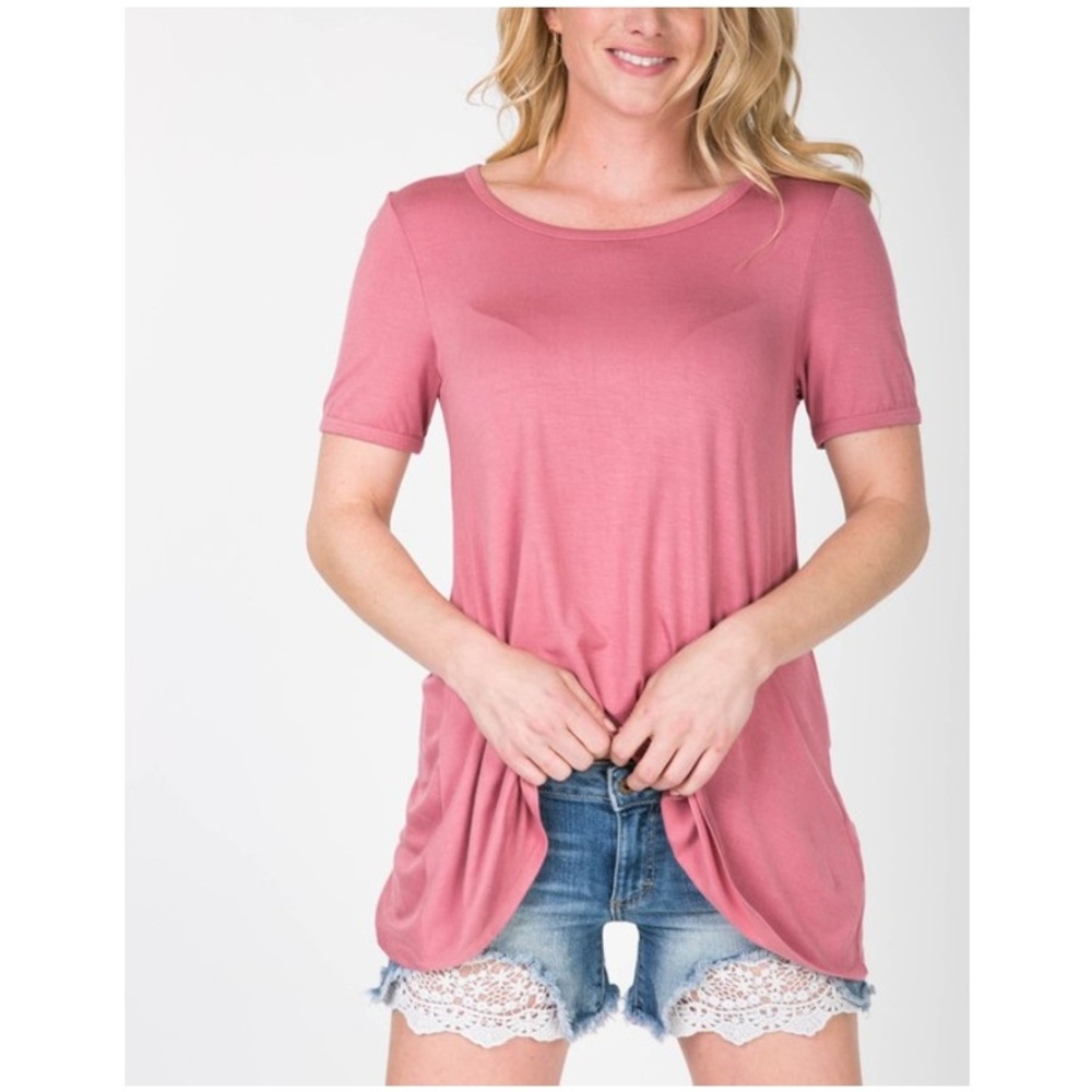 New! Short Sleeve Perfect Fit Tunic Tee